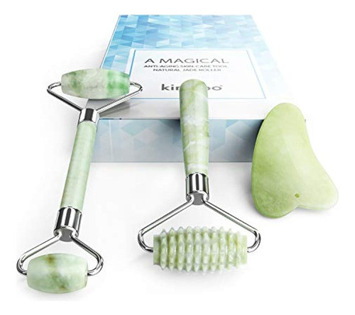 Kimkoo + Jade + Roller + Para + Face-3 + In + 1 + Kit + Con 0