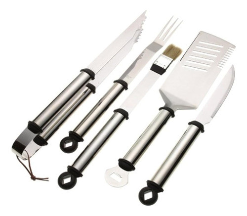 Mr. Bar-b-q 5-piece Stainless Handle Barbeque Tool Set 0