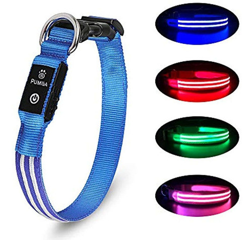 Collar De Perro Led Recargable - Collar De Perro Iluminado 1 0