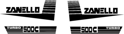 Juego De Calcos Cabina Tractor Zanello 500 C Turbo 0