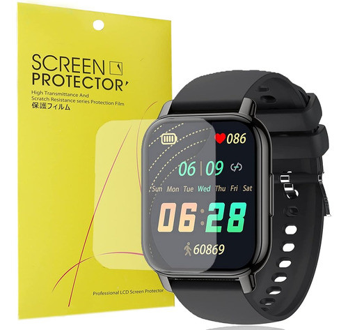 Lamshaw Compatible Para Popglory P66 Smart Watch Screen Prot 0