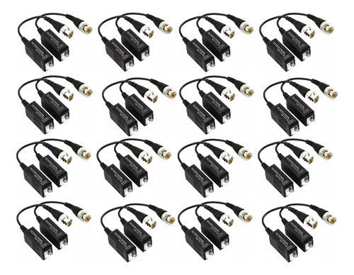 Balun Pack X16 Sistema De Cctv Hd Full Hd Bnc 0