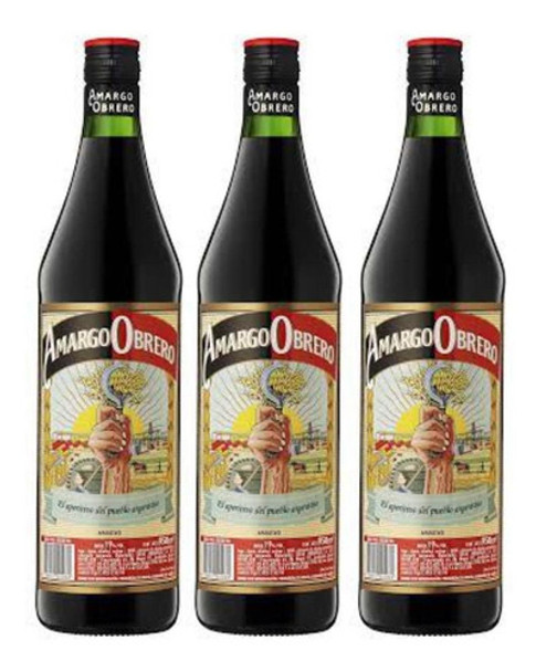 Aperitivo Amargo Obrero 950 Ml X3 - Fullescabio Oferta 0