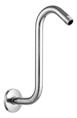 Brazo De Ducha Extensible En Forma De S, Cromo, 20 Cm De Alt 0