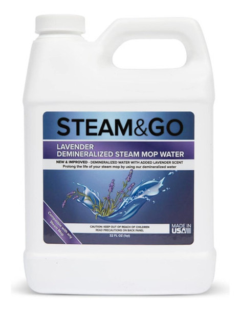 Steam & Go - Agua Desmineralizada Para Limpiador A Vapor, Lí 0