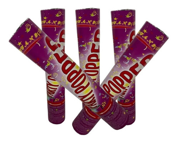 Lanza Papelitos De Colores De 30cm X 3 Unidades 0