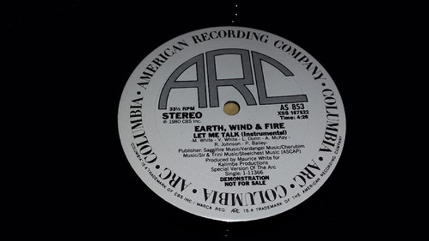 Earth Wind & Fire Let Me Talk Vinilo Maxi Promo Usa Temon 80 0