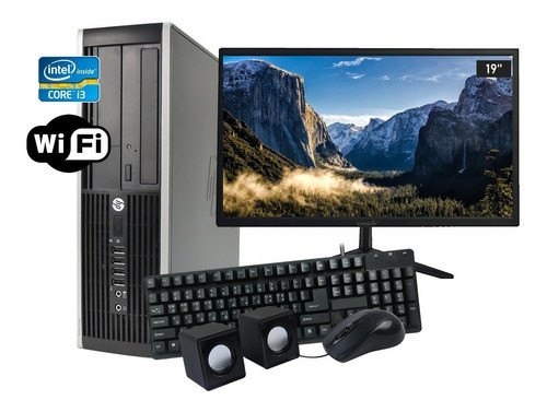 Pc Computadora Core I3 4gb + Monitor 19 + Wifi + Windows 10 0
