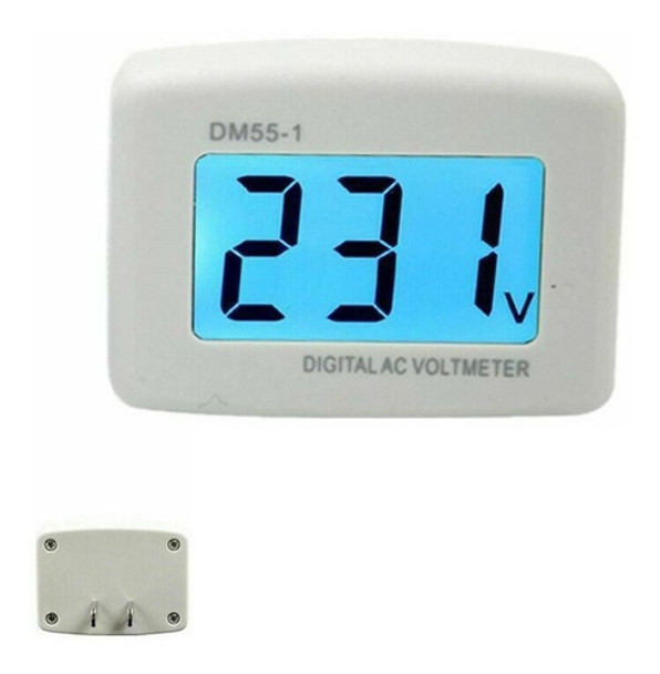 Voltímetro Digital 80v A 300v De Pared Con Ficha Americana 0
