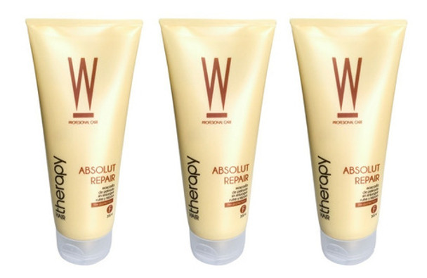 3 Cremas De Peinar Absolut Repair W Pro Hair Therapy X 200ml 0 3 Cremas De Peinar Absolut Repair W Pro Hair Therapy X 200ml 0