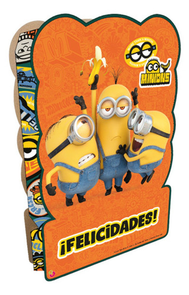 Piñata Cartón Minions Infantil Personajes Disney Original 0
