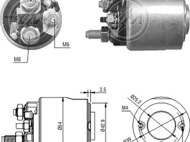 Solenoide O Automatico De Arranque Zm 3-495 0