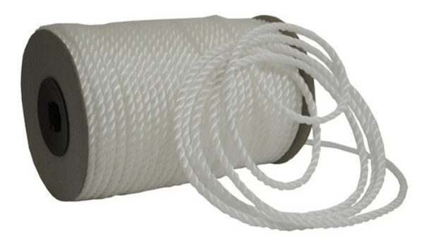Cuerda Soga Polietlileno Cristal Rollo 6mm X 100mt Retorcida 0