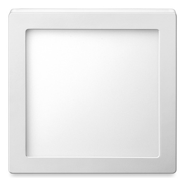 Lâmpada Luminária Led Quadrada De Sobrepor 12w 6500k Elgin 0