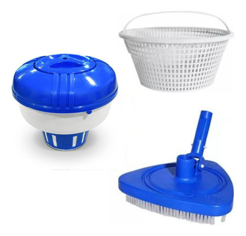 Limpiafondo Triangular + Boya + Canasto Skimmer Vulcano 0