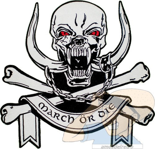 Parche Bordado Motorhead Grande March Or Die Rock Lemmy Adr 0