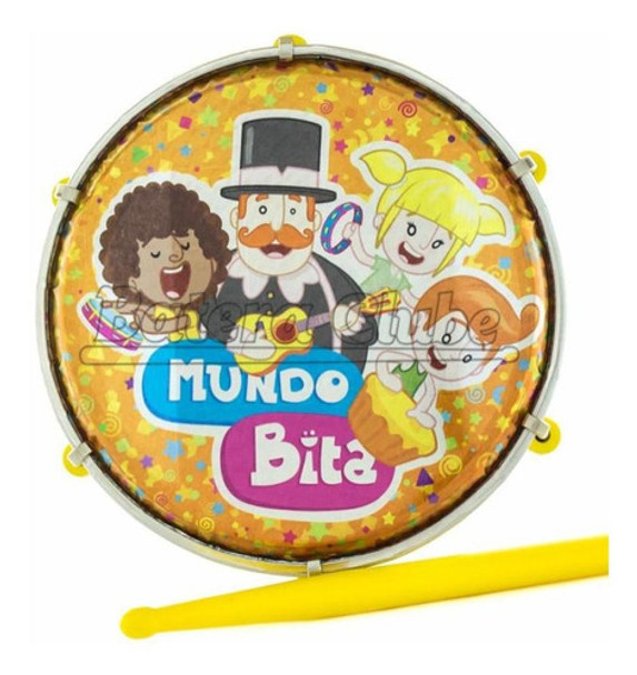 Tamborim Luen Mundo Bita 6¨ Em Abs Com Baqueta Musicalizaçã 0