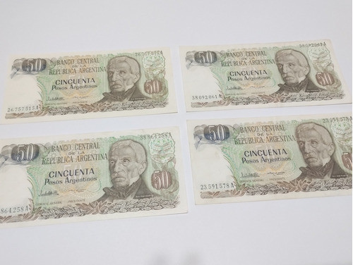 Billetes 50 Pesos Argentinos Cantidad 4 0