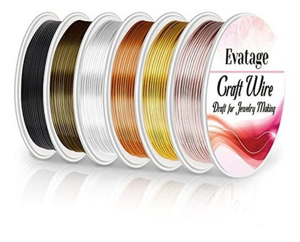 Alambre De Cobre P/ Joyeria Y Artesania 6 Tonos1mm/4.5mc/u 0