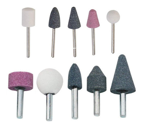 Piedra Montada Esmeril Set 10 Pzs Taladro Minitorno Ruhlmann 0