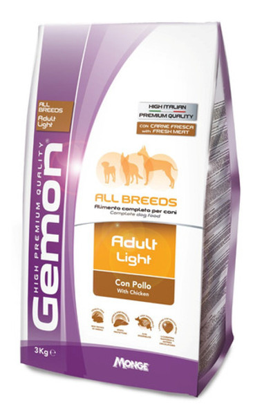 Gemon High Premium Adulto Light Pollo 3kg Con Regalo 0 Gemon High Premium Adulto Light Pollo 3kg Con Regalo 0