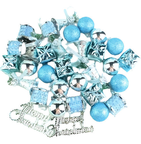 32pcs Navidad Brillo Bolas Adornos Navidad Árbol Colgante Ad 0