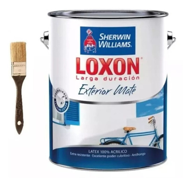 Loxon Latex Exterior Sherwin Williams 10 L + Pincel Envio 0