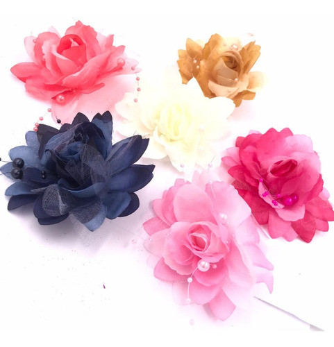 Promoção 30 Pçs - Flor Artificial De Poliéster P/ Montagem 0