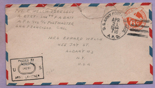 0737_entero Postal De E.e.u.u. 0