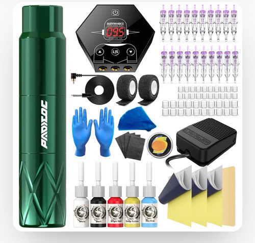 Kit Tatuajes Completo, Con Máquina Pen Wormhole 0