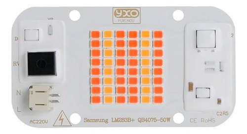 Chip Led De 50w Crecimiento Cultivo Interior 0