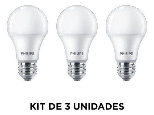 Lámpara Led Ecohome Tipo Bulbo E27, 7w/fría - Philips L27303 0