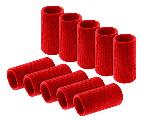 Protetores Fingerstall, 10 Unidades, Lesões Elásticas Nos De 0