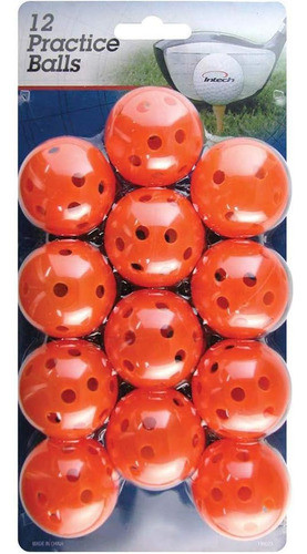 Intech Pelota Golf Naranja 12u. 0