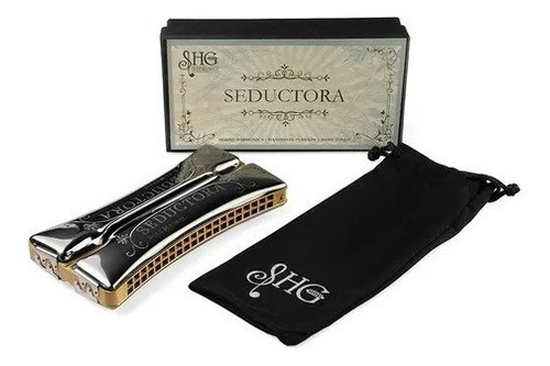 Gaita De Boca Harmônica Seductora Dó Sol Shg By Hering 0