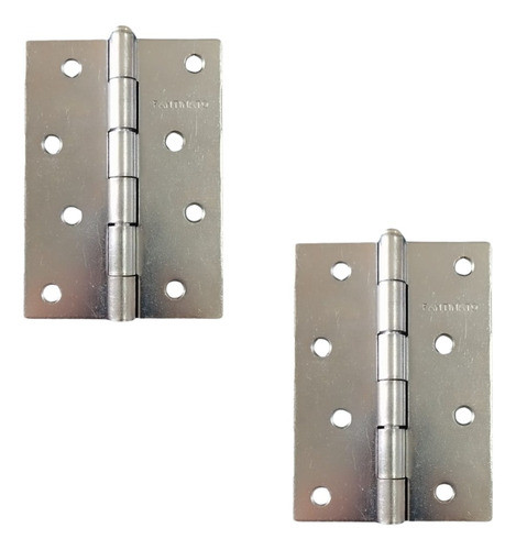 Dobradiças 4 Polegadas 100 X 70mm 4un Reforçada 0