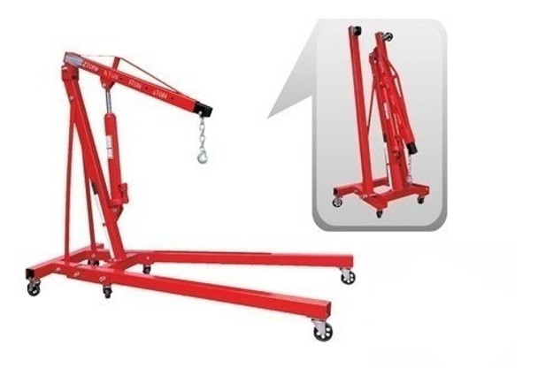 Guinche Grua Pluma Equus 2 Toneladas Plegable Para Motor 0