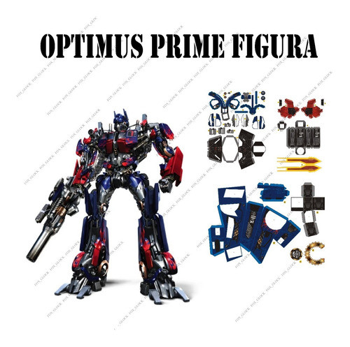Optimus Prime Transformers Figura Papercraft 0