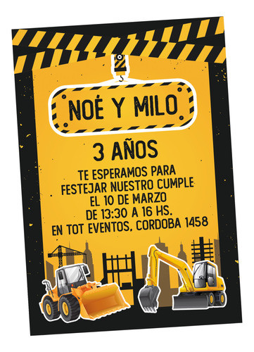 Kit Imprimible Máquinas Viales, Construcción 0