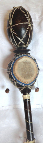Instrumento Percusion Den Den Maraca Tribal Bongo Bombo B45 0