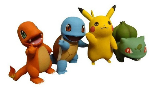Kit Pokemon - Charmander Squirtle Pikachu Y Bulbasaur 0