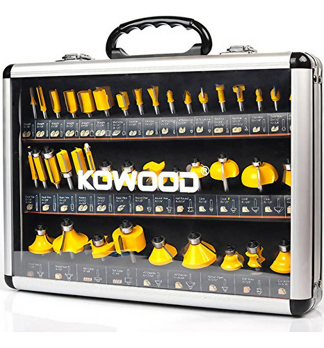 Juego 40 Brocas Enrutador Vástago 14 PuLG Kit Brocas 0