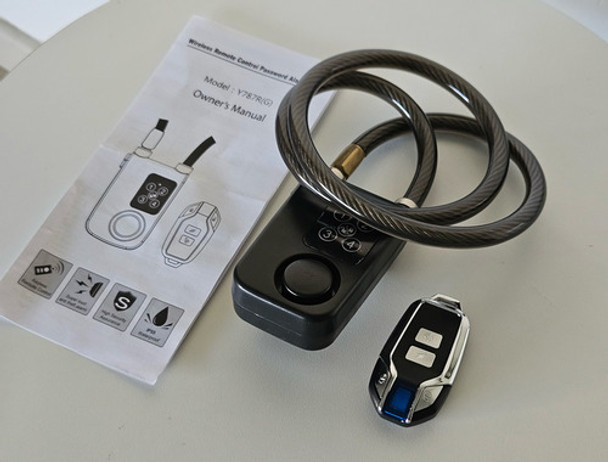 Alarma De Bloqueo De Bicicleta Con Control Remoto 0