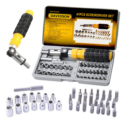 Destornillador Articulado Con Puntas Y Tubos - Set X41 Econ. 0