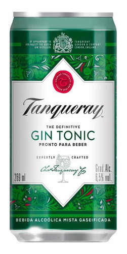 Gin Tanqueray Tonic Unid 269ml 0