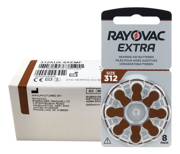Pilas Audifono Pa12 Rayovac Extra Pr 41 Pack X 80 C 0