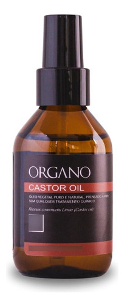 Castor Oil Organo - Óleo Capilar Puro Prensado A Frio 100ml 0