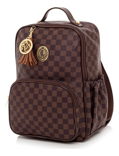 Mochila Lqq Escocesa - Marrom 0