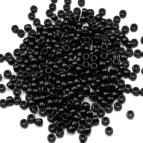 Abarros De Acrílico Negro 6x9 Mm, 1000 Unidades Para Joyería 0