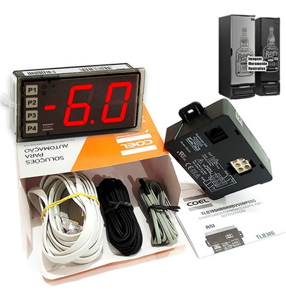 Controlador Universal Tlb30s Coel Cabo Longo Cervej. Gelopar 0